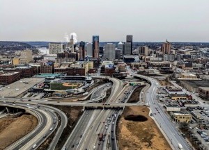 arial view of St. Paul, Minnesota